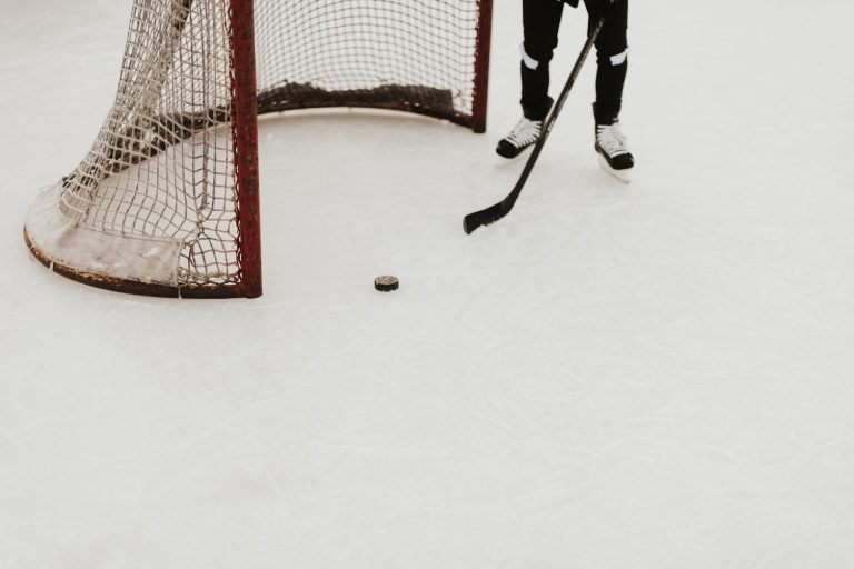 Young hockey player